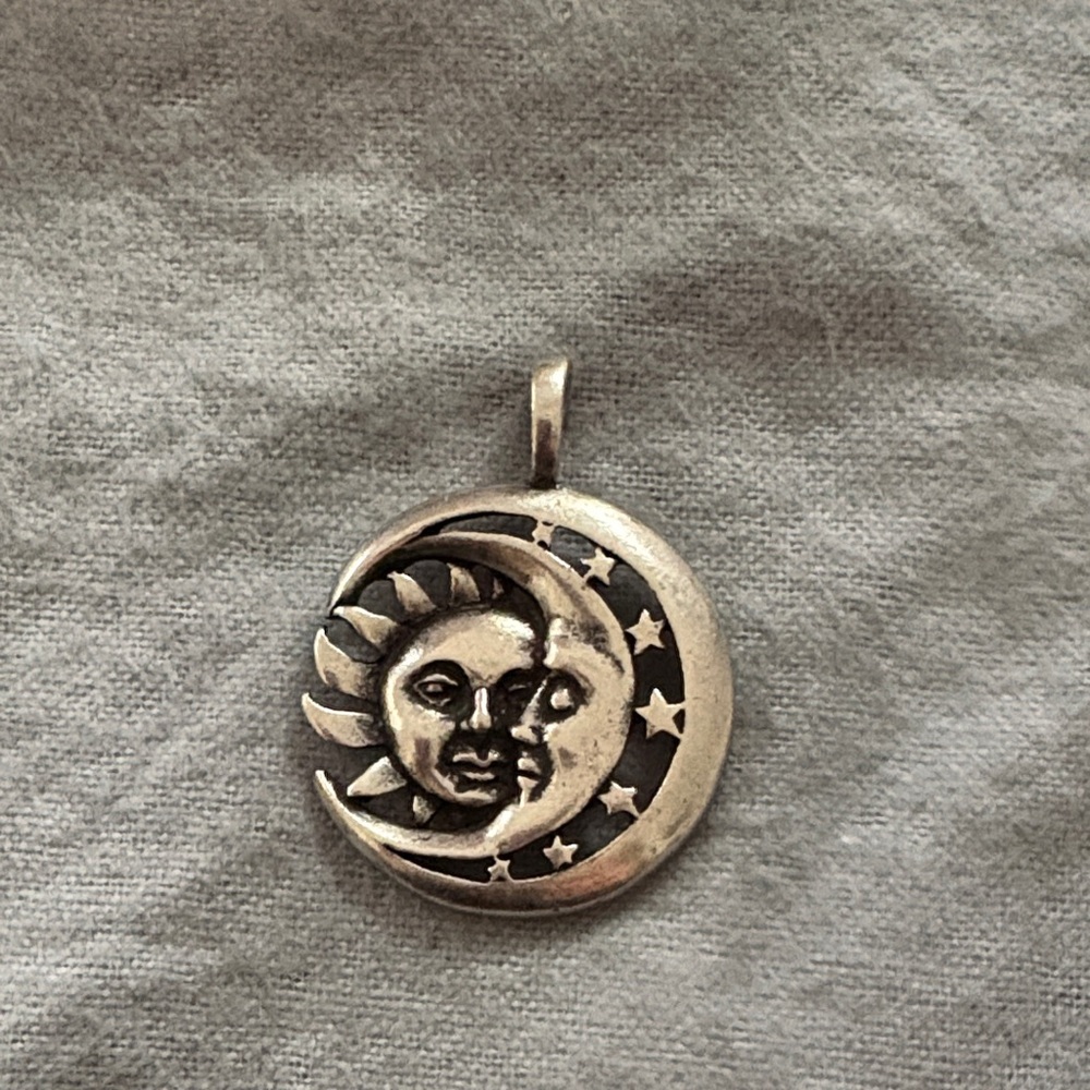 Stainless steel Sun and Moon Pendant
